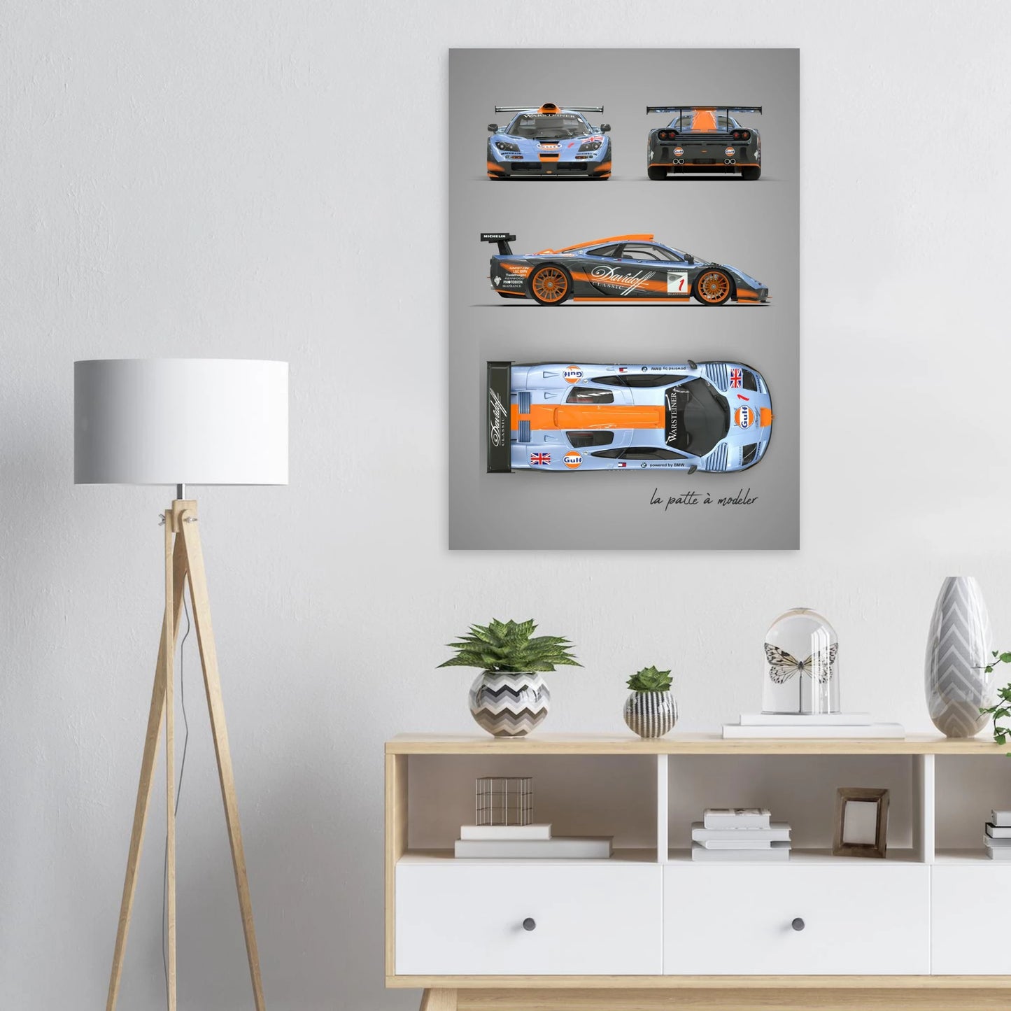 British F1 Legend Aluminum Print - Supercar Icon Art