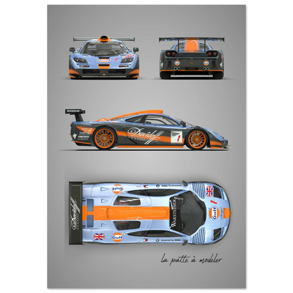 British F1 Legend Aluminum Print - Supercar Icon Art