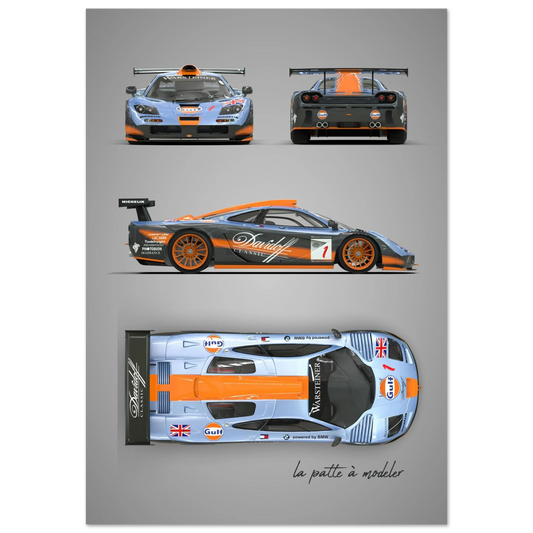 British F1 Legend Aluminum Print - Supercar Icon Art