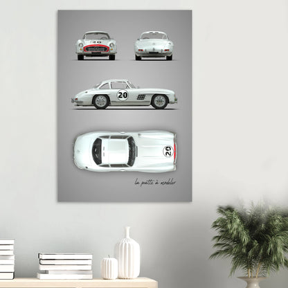 art, poster, aluminium print, wall art, automotive, gift, blueprint, car enthusiast, vintage car, classic car, motorcycle, race car, rally car, home decor