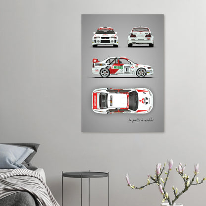 art, poster, aluminium print, wall art, automotive, gift, blueprint, car enthusiast, vintage car, classic car, motorcycle, race car, rally car, home decor