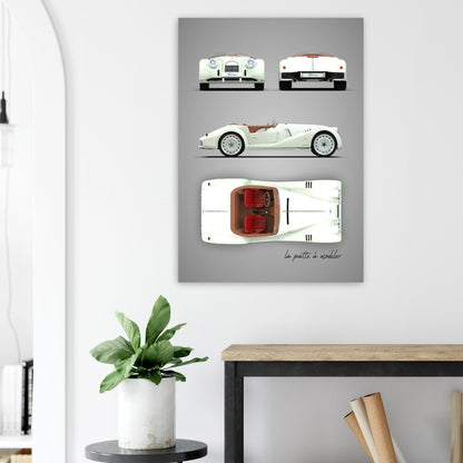art, poster, aluminium print, wall art, automotive, gift, blueprint, car enthusiast, vintage car, classic car, motorcycle, race car, rally car, home decor