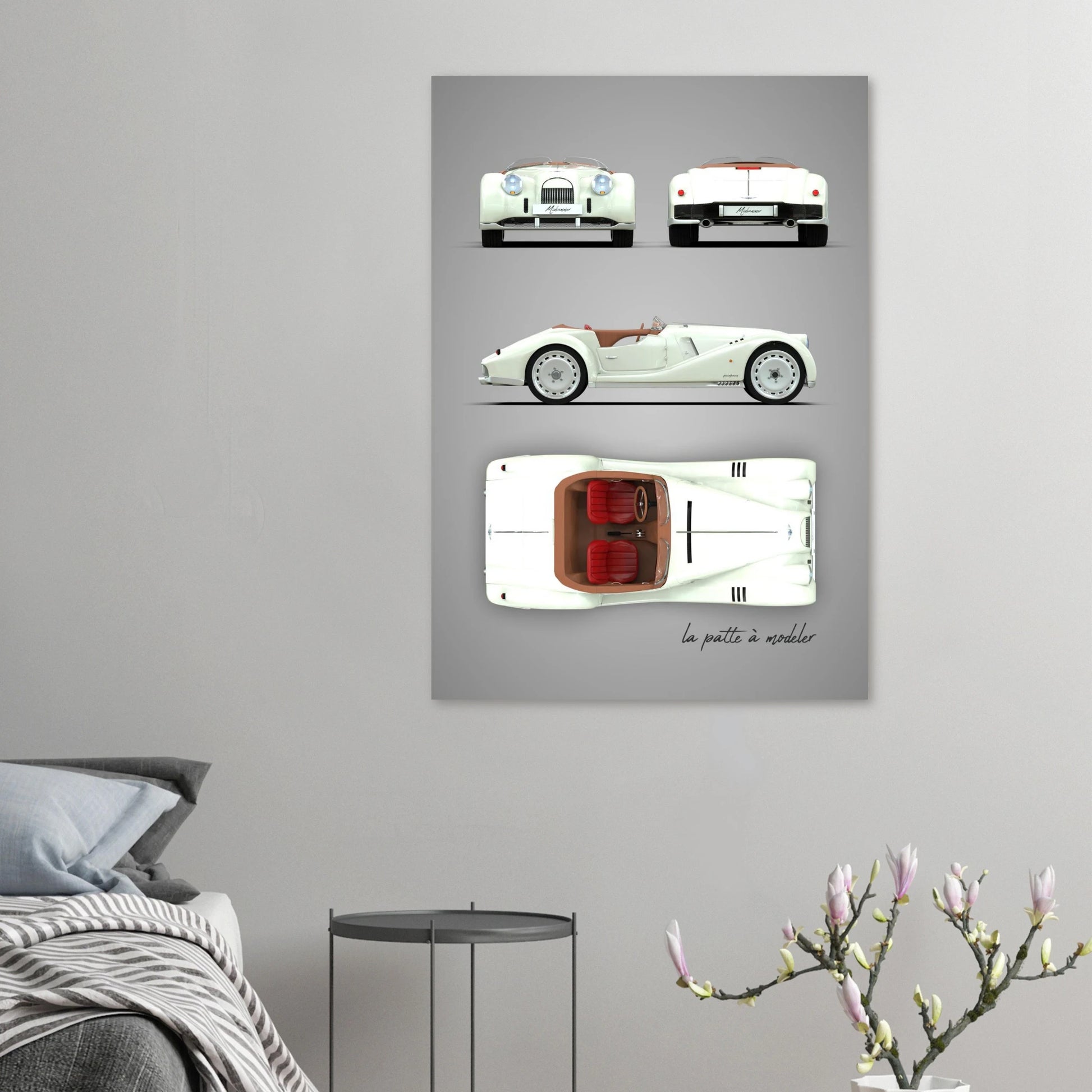 art, poster, aluminium print, wall art, automotive, gift, blueprint, car enthusiast, vintage car, classic car, motorcycle, race car, rally car, home decor