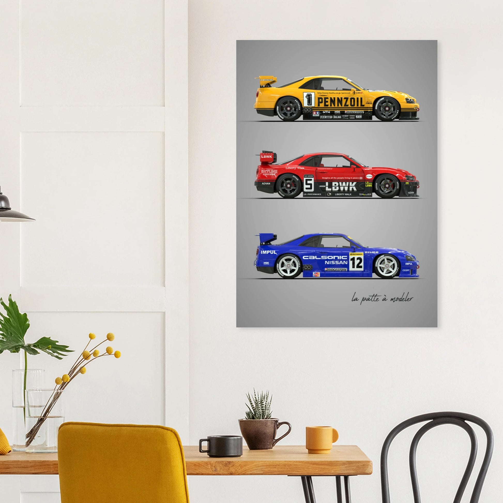 art, poster, aluminium print, wall art, automotive, gift, blueprint, car enthusiast, vintage car, classic car, motorcycle, race car, rally car, home decor