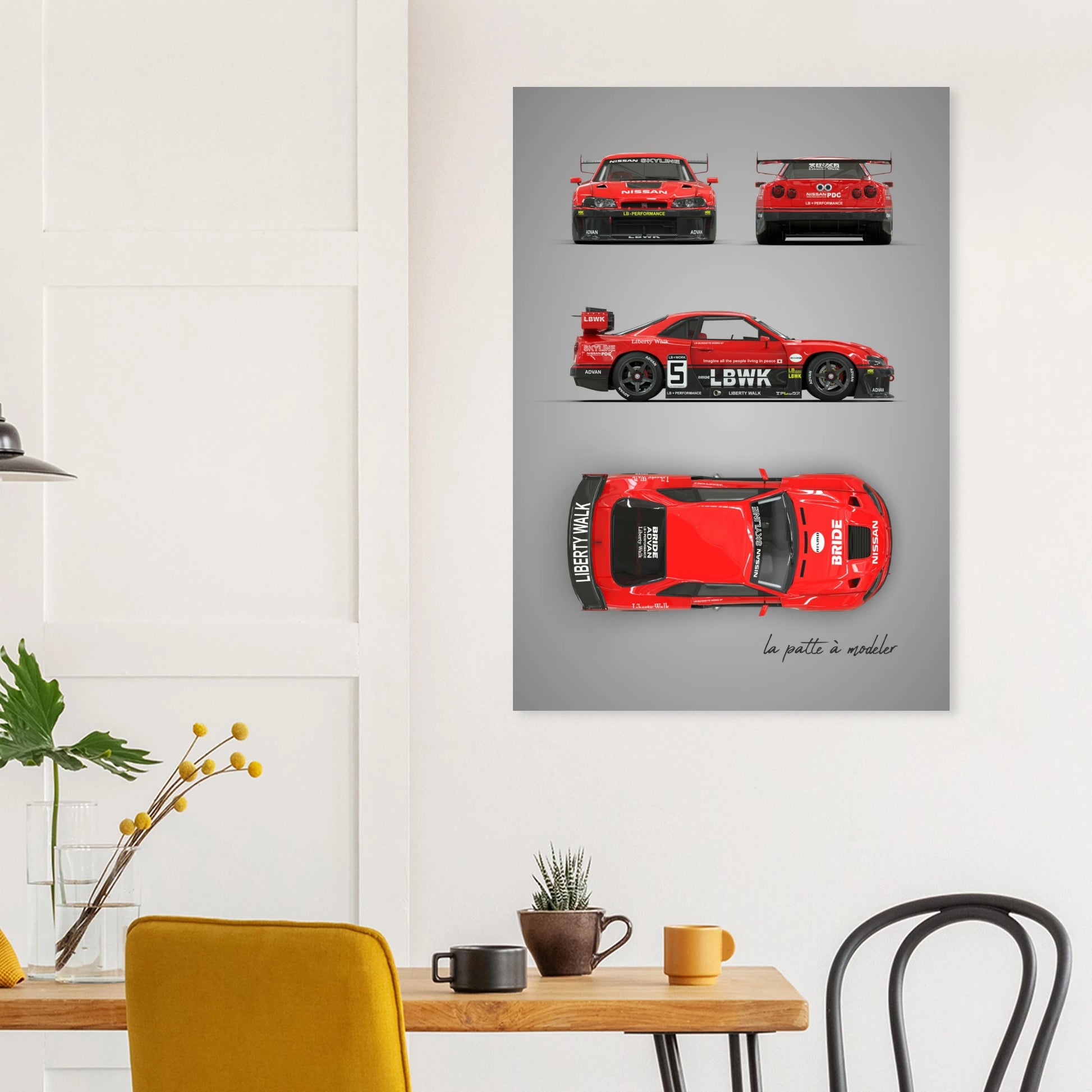 art, poster, aluminium print, wall art, automotive, gift, blueprint, car enthusiast, vintage car, classic car, motorcycle, race car, rally car, home decor