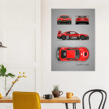 art, poster, aluminium print, wall art, automotive, gift, blueprint, car enthusiast, vintage car, classic car, motorcycle, race car, rally car, home decor