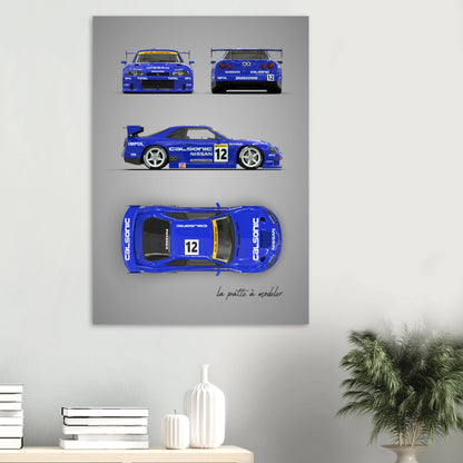 art, poster, aluminium print, wall art, automotive, gift, blueprint, car enthusiast, vintage car, classic car, motorcycle, race car, rally car, home decor