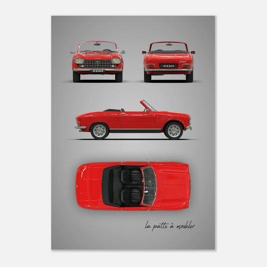 art, poster, aluminium print, wall art, automotive, gift, blueprint, car enthusiast, vintage car, classic car, motorcycle, race car, rally car, home decor