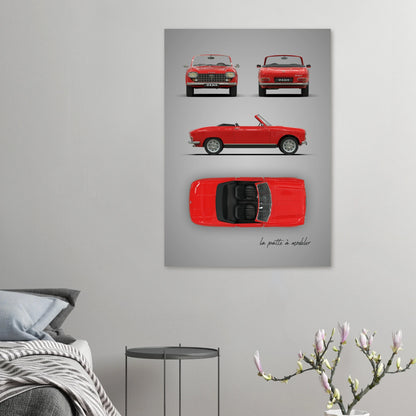 art, poster, aluminium print, wall art, automotive, gift, blueprint, car enthusiast, vintage car, classic car, motorcycle, race car, rally car, home decor