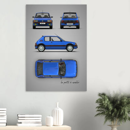 art, poster, aluminium print, wall art, automotive, gift, blueprint, car enthusiast, vintage car, classic car, motorcycle, race car, rally car, home decor
