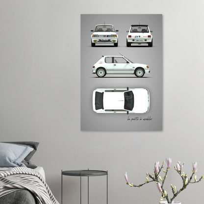 art, poster, aluminium print, wall art, automotive, gift, blueprint, car enthusiast, vintage car, classic car, motorcycle, race car, rally car, home decor