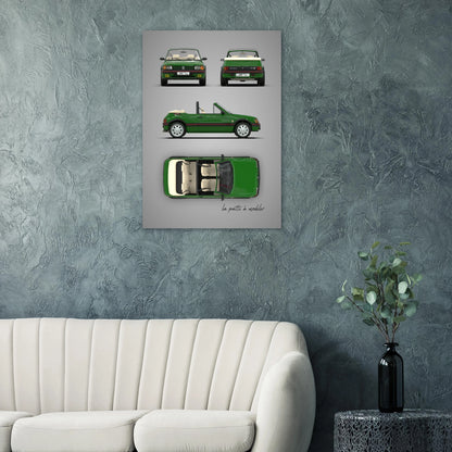 art, poster, aluminium print, wall art, automotive, gift, blueprint, car enthusiast, vintage car, classic car, motorcycle, race car, rally car, home decor