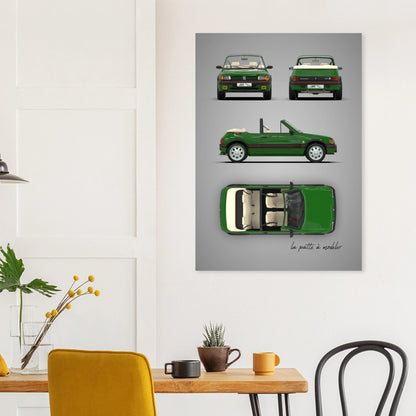art, poster, aluminium print, wall art, automotive, gift, blueprint, car enthusiast, vintage car, classic car, motorcycle, race car, rally car, home decor