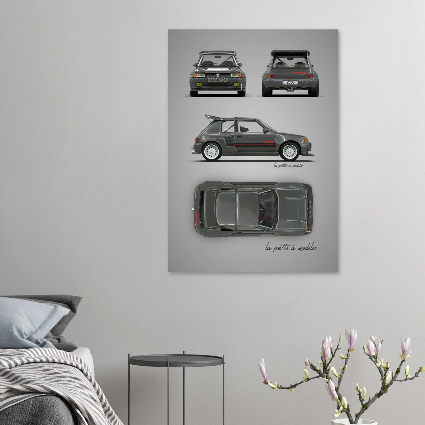 art, poster, aluminium print, wall art, automotive, gift, blueprint, car enthusiast, vintage car, classic car, motorcycle, race car, rally car, home decor