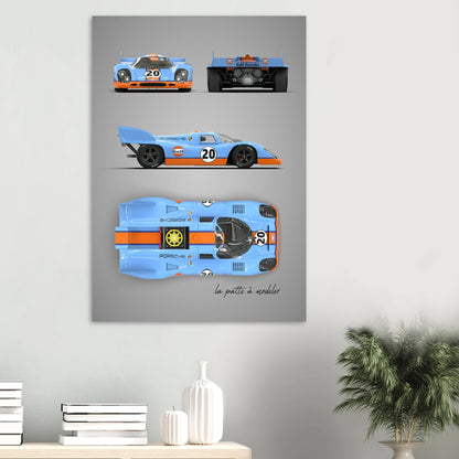 art, poster, aluminium print, wall art, automotive, gift, blueprint, car enthusiast, vintage car, classic car, motorcycle, race car, rally car, home decor