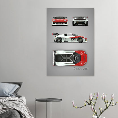 art, poster, aluminium print, wall art, automotive, gift, blueprint, car enthusiast, vintage car, classic car, motorcycle, race car, rally car, home decor