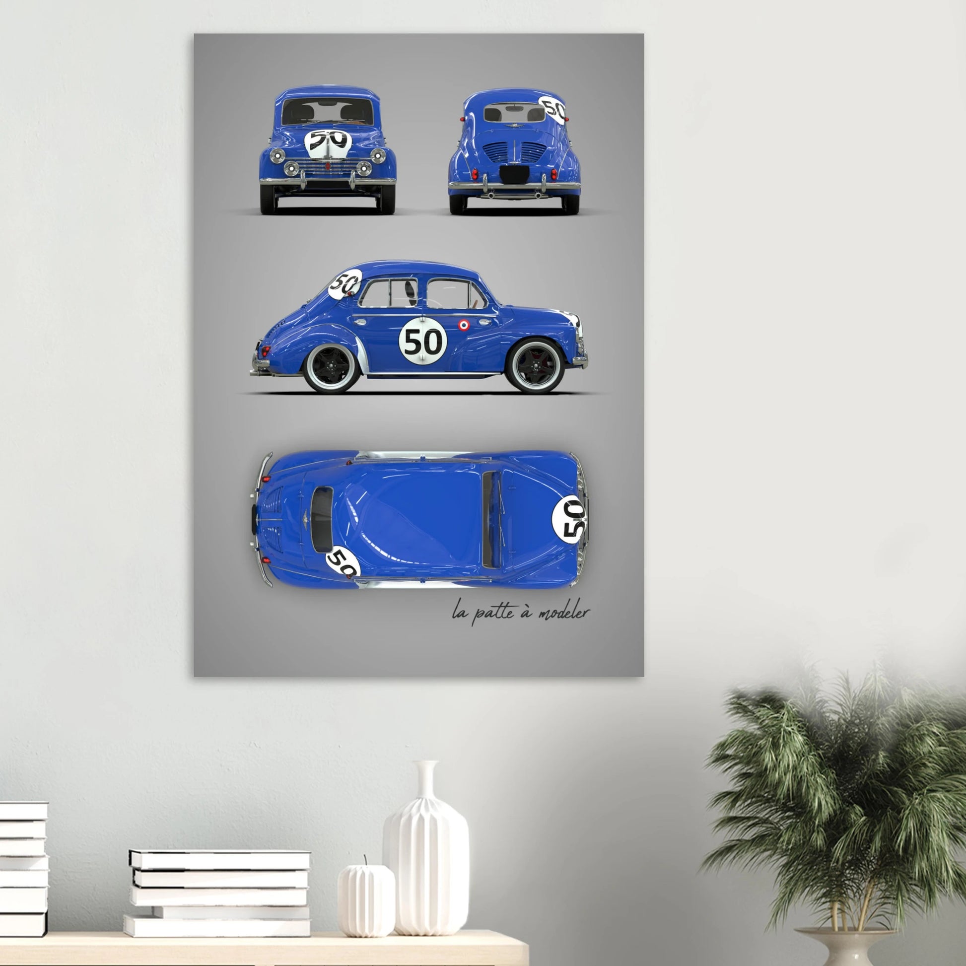 art, poster, aluminium print, wall art, automotive, gift, blueprint, car enthusiast, vintage car, classic car, motorcycle, race car, rally car, home decor