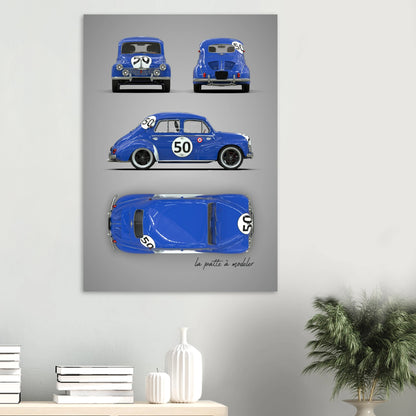 art, poster, aluminium print, wall art, automotive, gift, blueprint, car enthusiast, vintage car, classic car, motorcycle, race car, rally car, home decor
