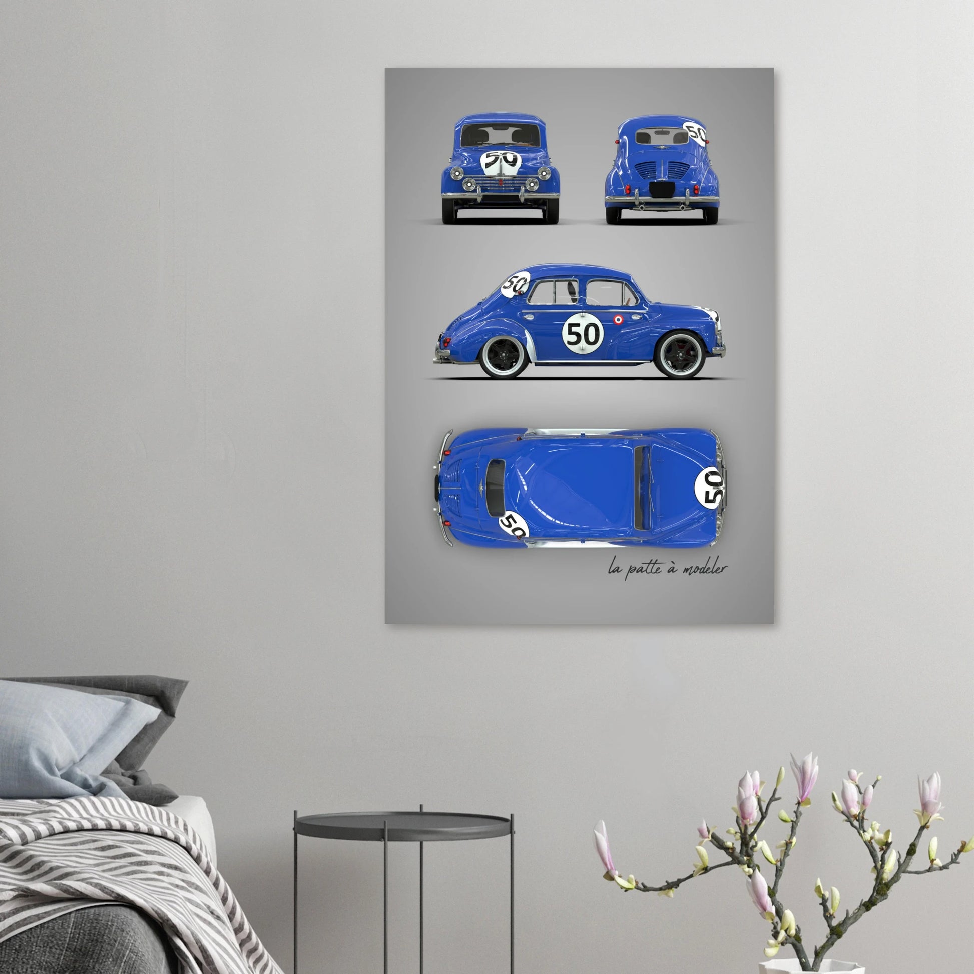 art, poster, aluminium print, wall art, automotive, gift, blueprint, car enthusiast, vintage car, classic car, motorcycle, race car, rally car, home decor