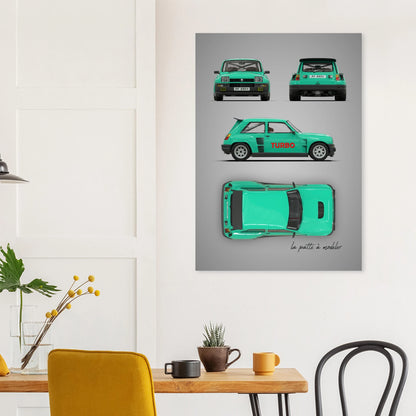 art, poster, aluminium print, wall art, automotive, gift, blueprint, car enthusiast, vintage car, classic car, motorcycle, race car, rally car, home decor