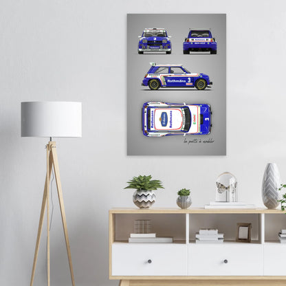 art, poster, aluminium print, wall art, automotive, gift, blueprint, car enthusiast, vintage car, classic car, motorcycle, race car, rally car, home decor