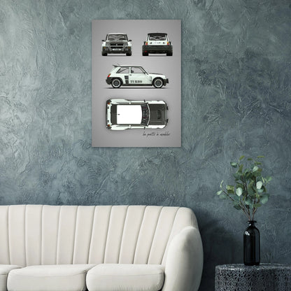 art, poster, aluminium print, wall art, automotive, gift, blueprint, car enthusiast, vintage car, classic car, motorcycle, race car, rally car, home decor