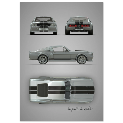 art, poster, aluminium print, wall art, automotive, gift, blueprint, car enthusiast, vintage car, classic car, motorcycle, race car, rally car, home decor