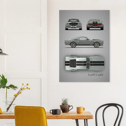 art, poster, aluminium print, wall art, automotive, gift, blueprint, car enthusiast, vintage car, classic car, motorcycle, race car, rally car, home decor