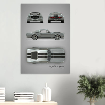 art, poster, aluminium print, wall art, automotive, gift, blueprint, car enthusiast, vintage car, classic car, motorcycle, race car, rally car, home decor