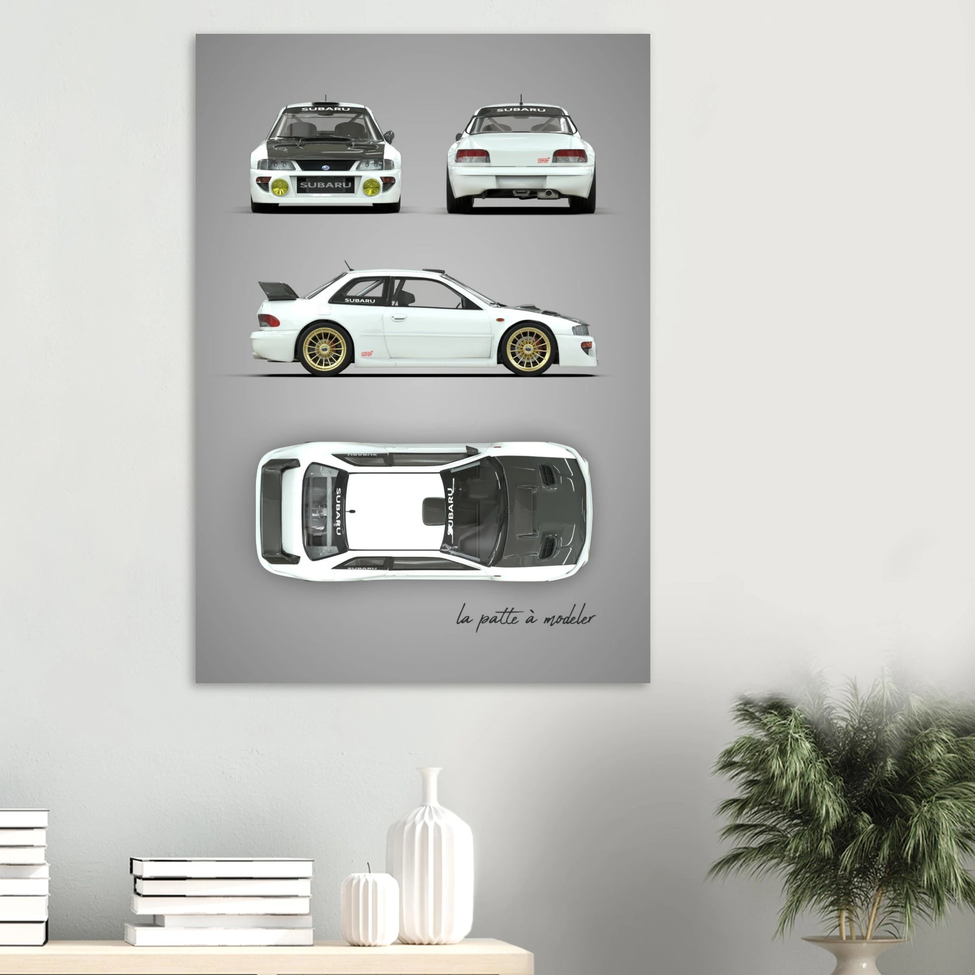 art, poster, aluminium print, wall art, automotive, gift, blueprint, car enthusiast, vintage car, classic car, motorcycle, race car, rally car, home decor