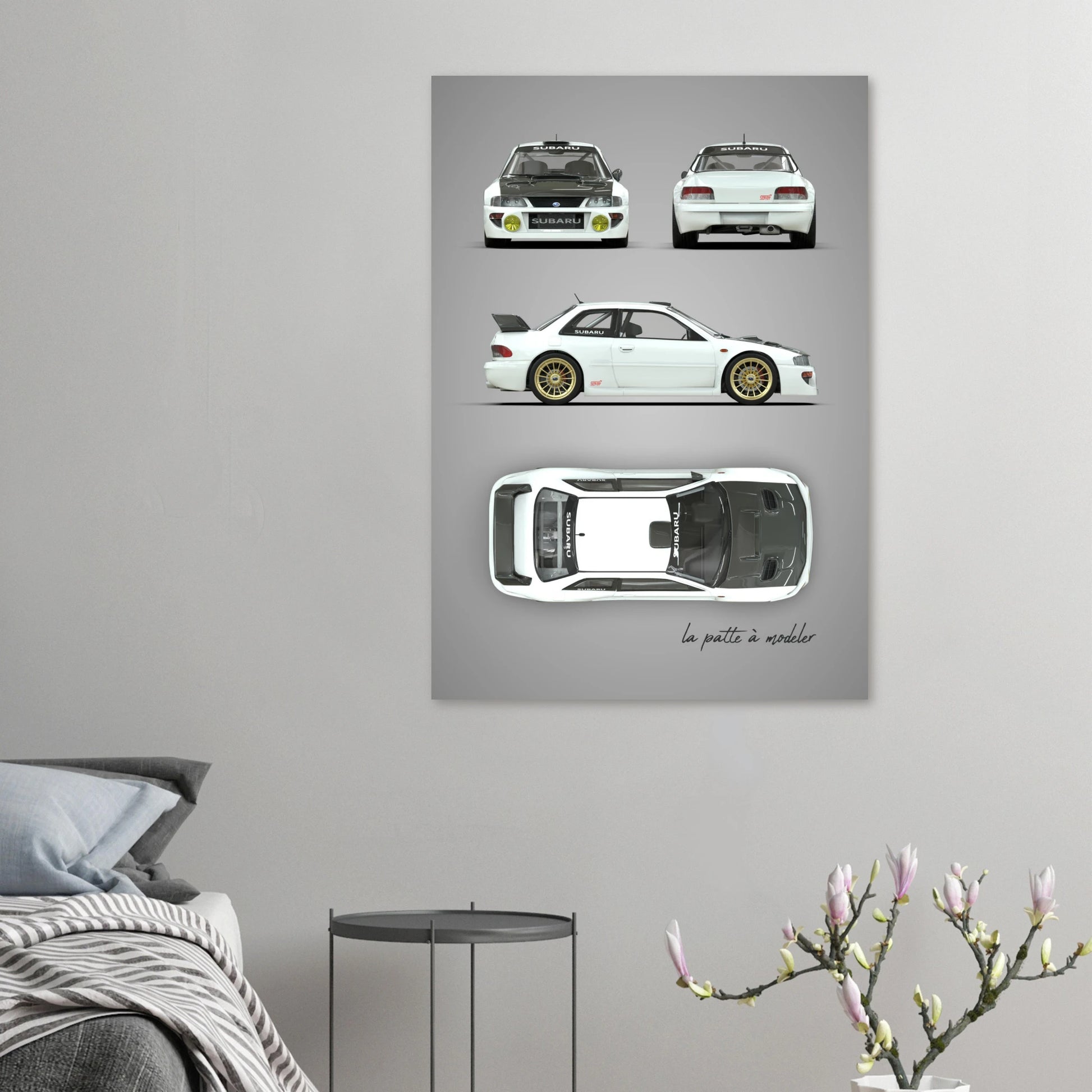 art, poster, aluminium print, wall art, automotive, gift, blueprint, car enthusiast, vintage car, classic car, motorcycle, race car, rally car, home decor