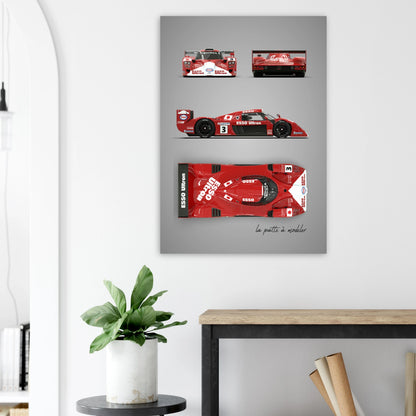 art, poster, aluminium print, wall art, automotive, gift, blueprint, car enthusiast, vintage car, classic car, motorcycle, race car, rally car, home decor