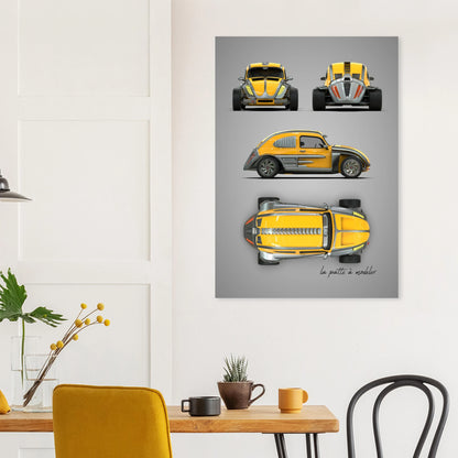 art, poster, aluminium print, wall art, automotive, gift, blueprint, car enthusiast, vintage car, classic car, motorcycle, race car, rally car, home decor