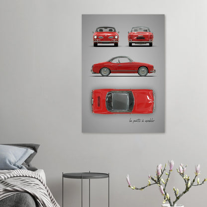 art, poster, aluminium print, wall art, automotive, gift, blueprint, car enthusiast, vintage car, classic car, motorcycle, race car, rally car, home decor