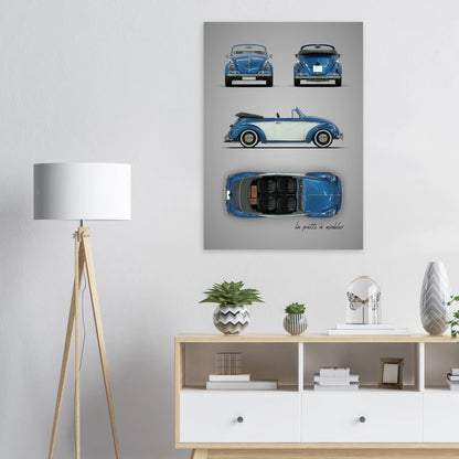 German Classic Car Aluminum Print - Custom Automotive Art