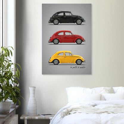 German Classic Car Aluminum Print - Vintage Design Art