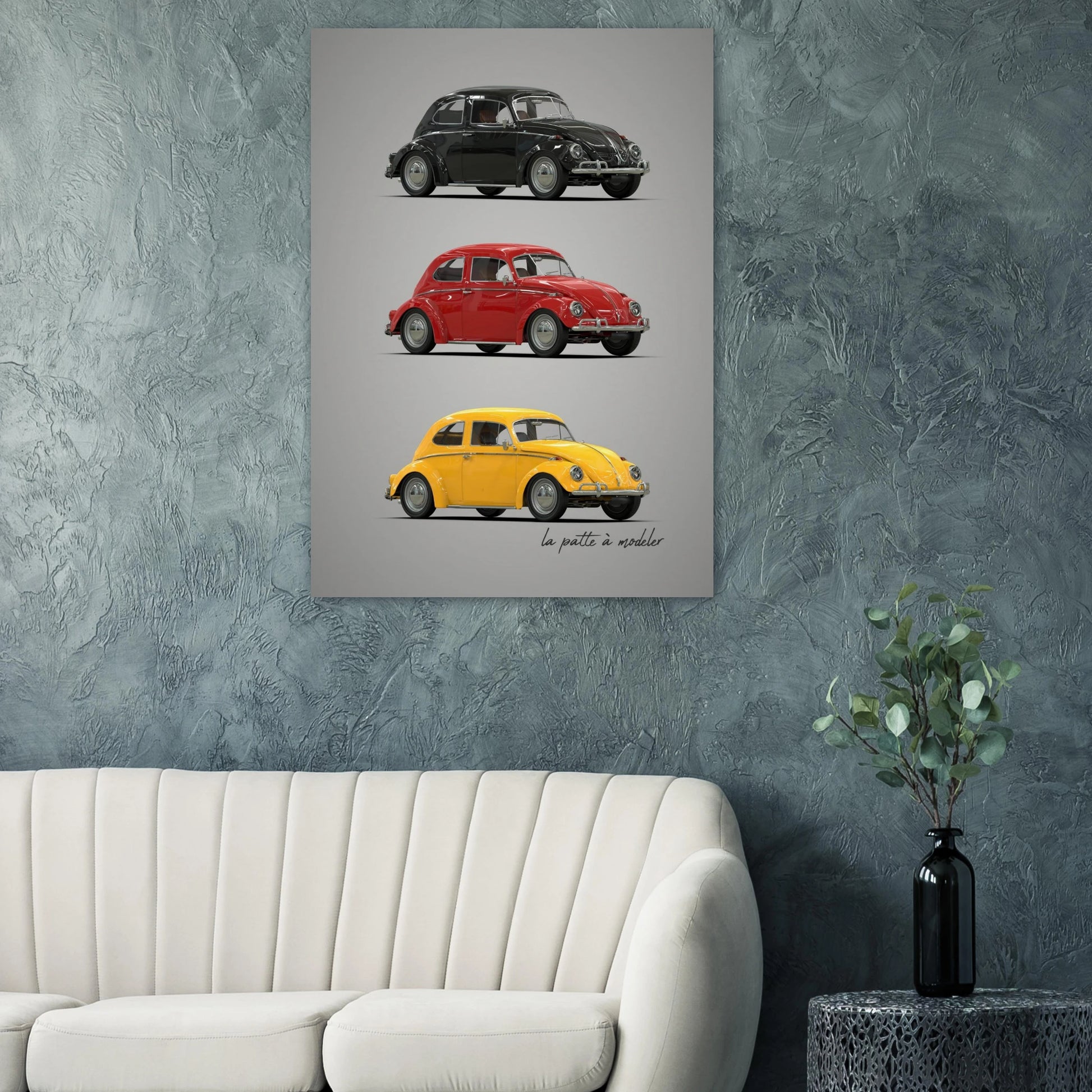 German Classic Car Poster - Vintage Automotive Art Print