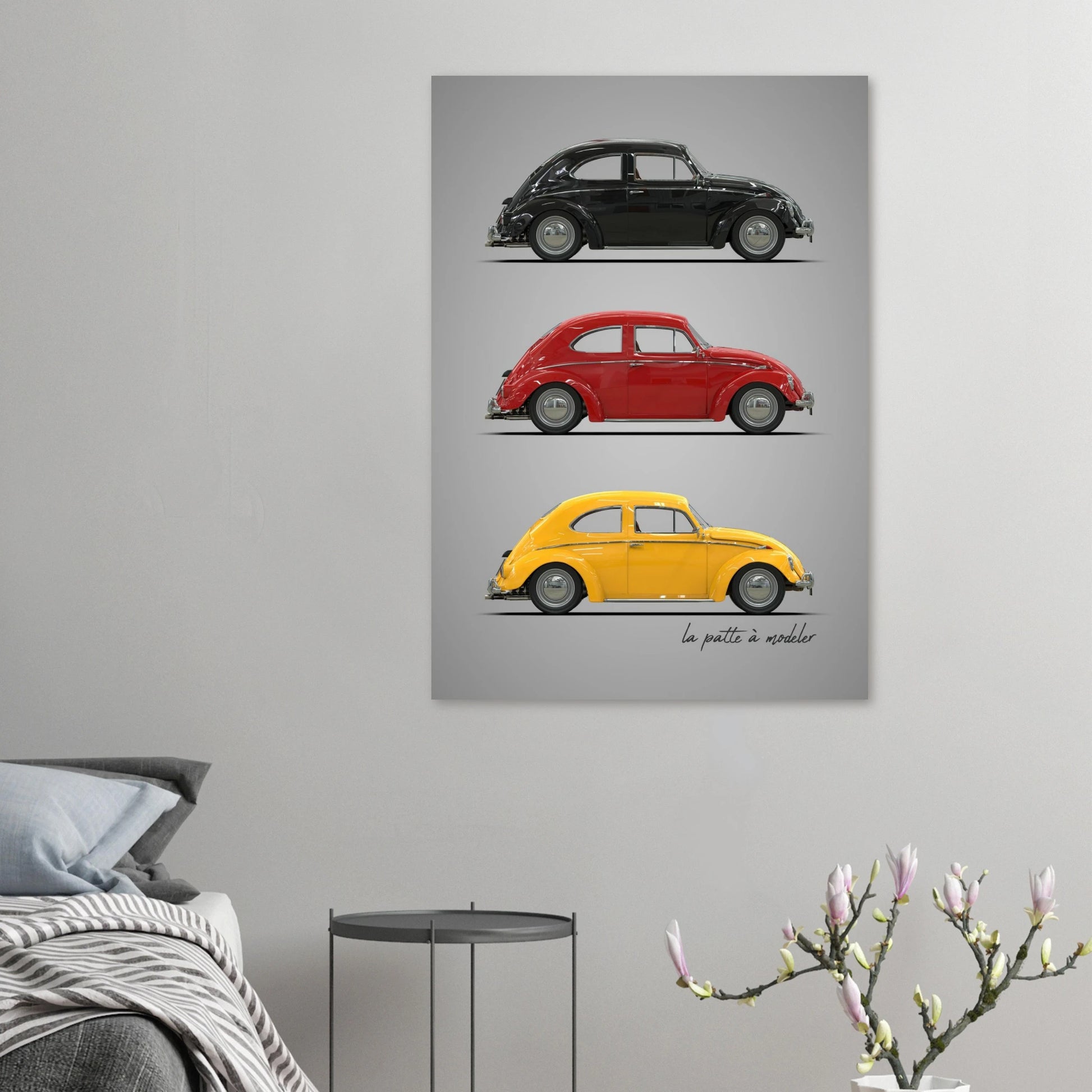German Classic Car Aluminum Print - Vintage Design Art