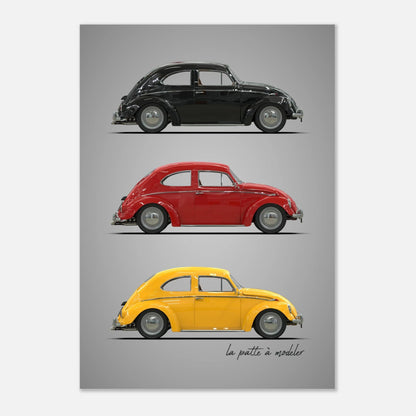 German Classic Car Aluminum Print - Vintage Design Art