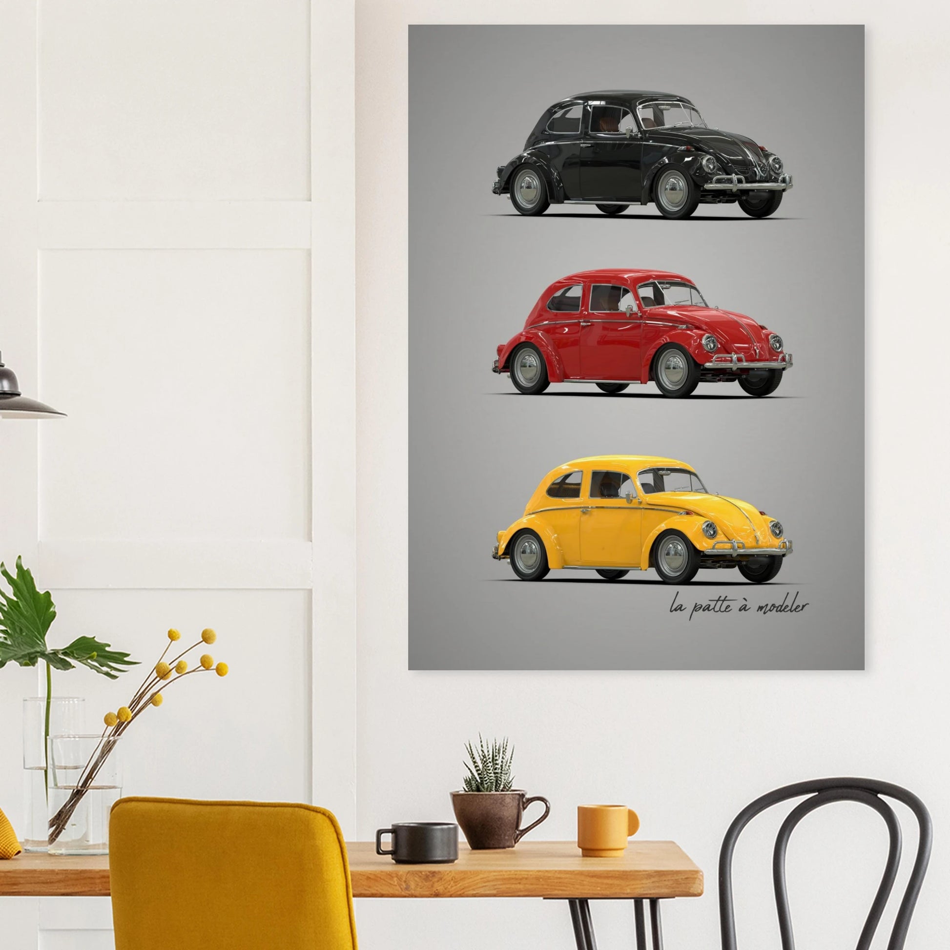 German Classic Car Poster - Vintage Automotive Art Print