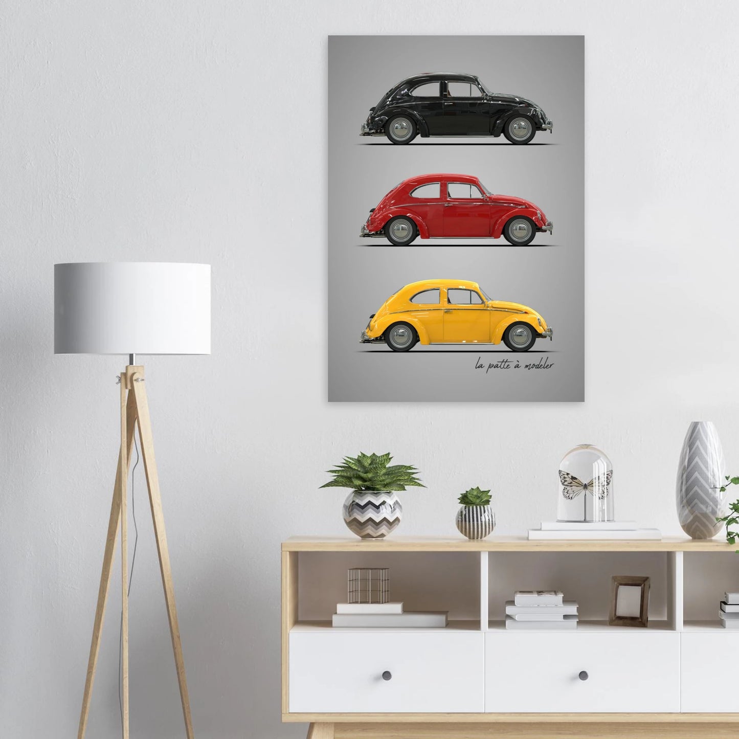 German Classic Car Aluminum Print - Vintage Design Art