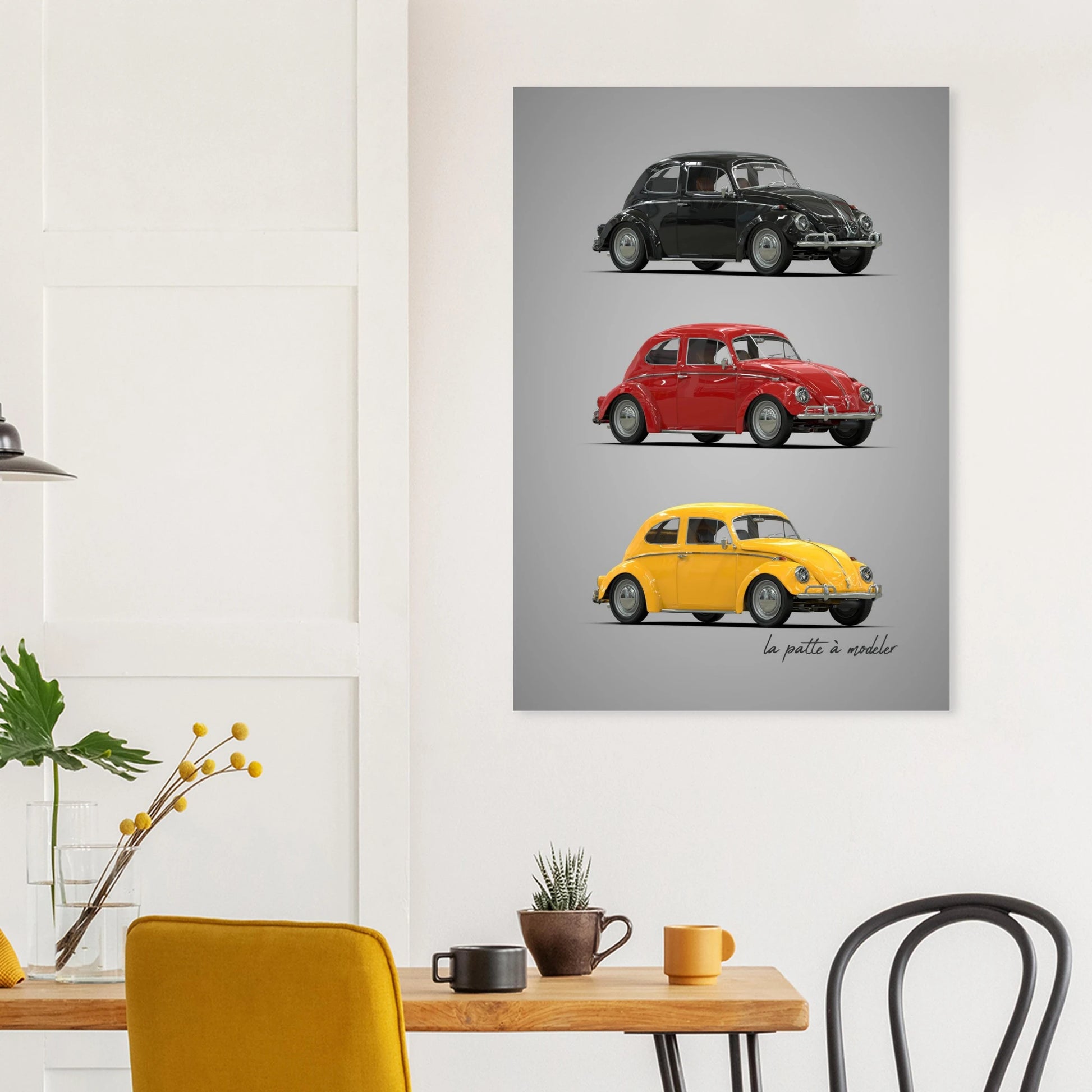 German Classic Car Aluminum Print - Vintage Heritage Art