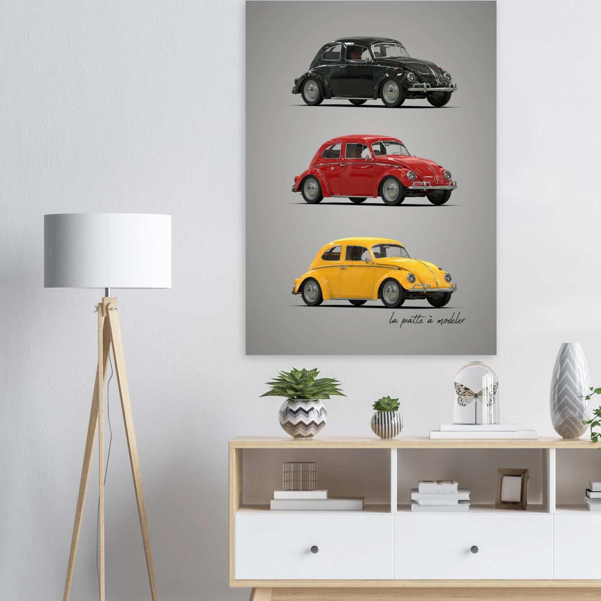 German Classic Car Poster - Vintage Automotive Art Print