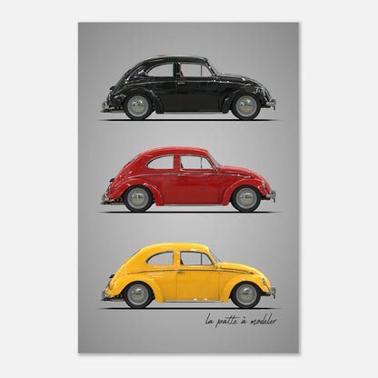 German Classic Car Aluminum Print - Vintage Design Art