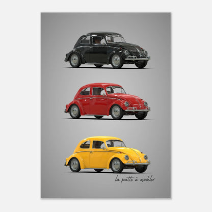 German Classic Car Aluminum Print - Vintage Heritage Art