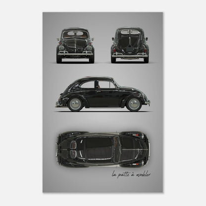 German Classic Car Aluminum Print - Custom Heritage Art