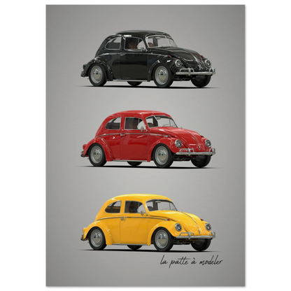 German Classic Car Poster - Vintage Automotive Art Print